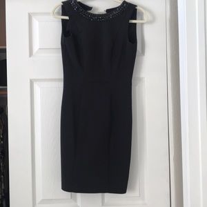H&M size 4 black dress with jewelry statement